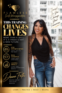 Donna Fathi introducing a new mentorship-focused approach to scalp micropigmentation training for serious SMP students.